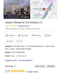 Zadson Interior Design Company Dubai