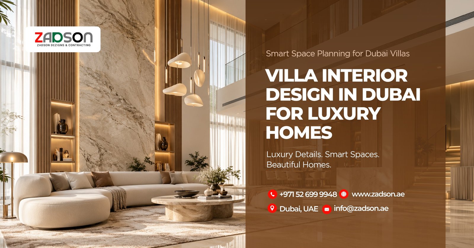 Luxury villa interior design Dubai