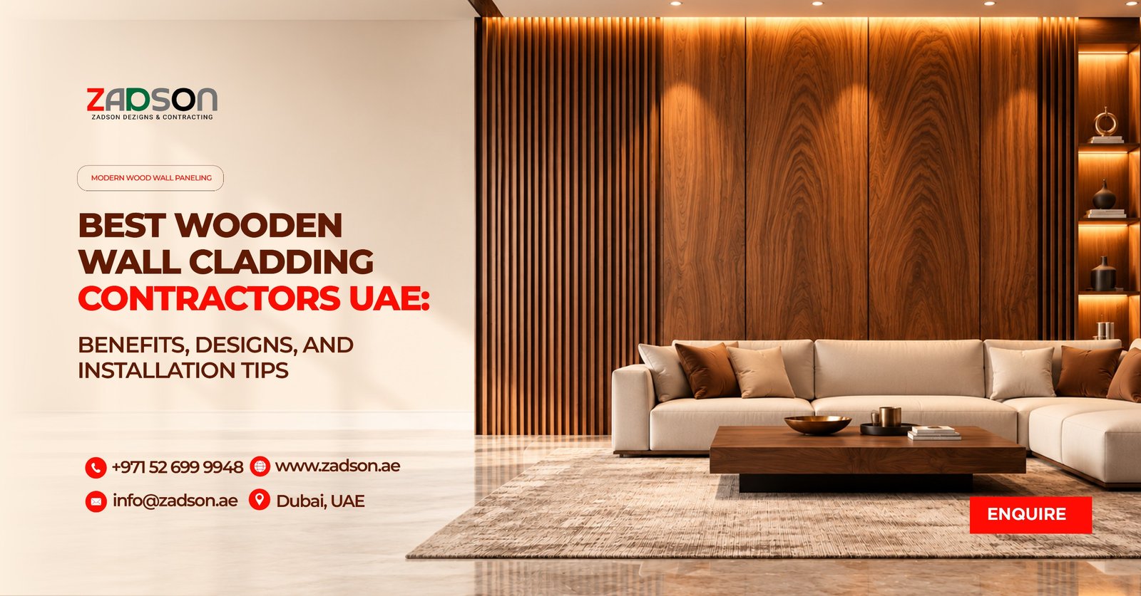Best wooden wall cladding contractors in uae