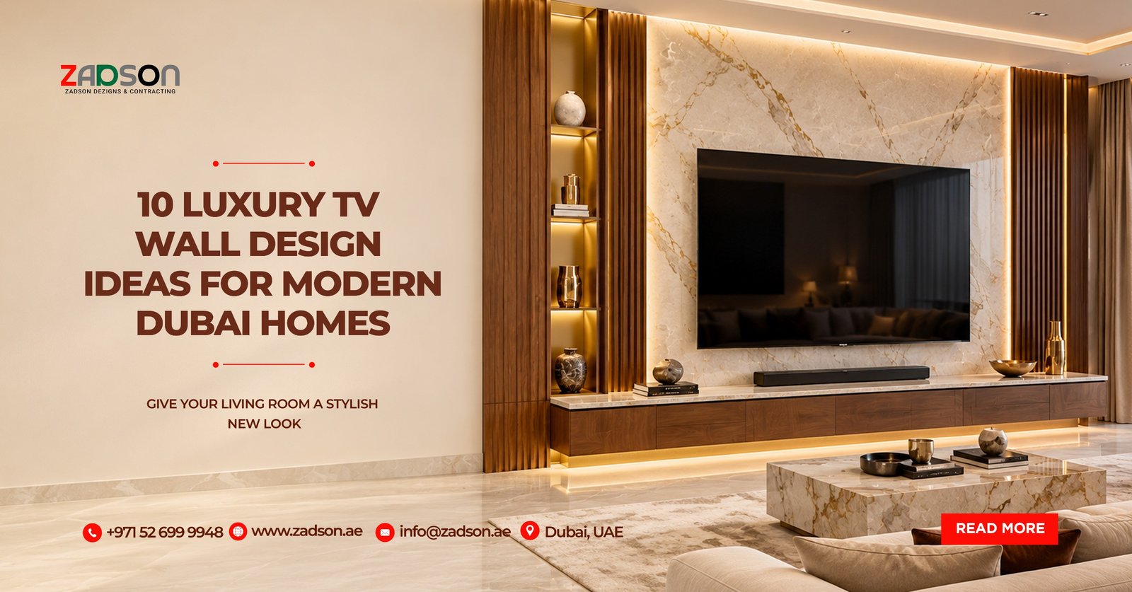 10 Luxury TV Wall Design Ideas for Modern Dubai Homes